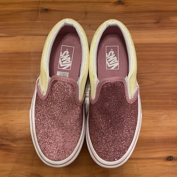 NWT Girls Glitter Vans - Picture 2 of 5